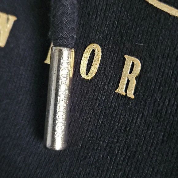 True Religion Black and Gold Graphic Hoodie - Picture 5 of 10